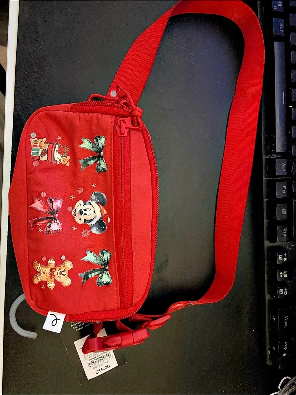 Disney Mickey Minnie Red Crossbody Bag NWT